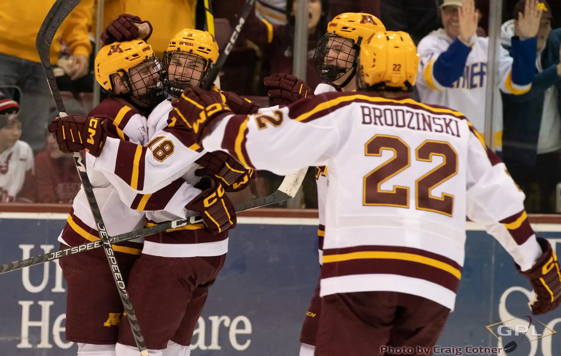 Gophers Score 6 Goals in 5:53 and Hang On to Sweep Badgers