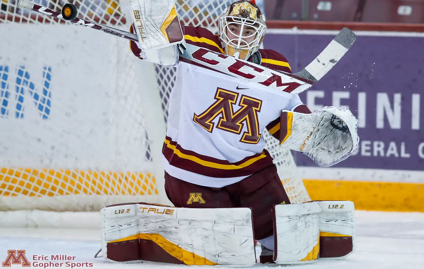 Justen Close backstops a 8-0 shutout of MSU. Photo by Eric Miller, GopherSports.