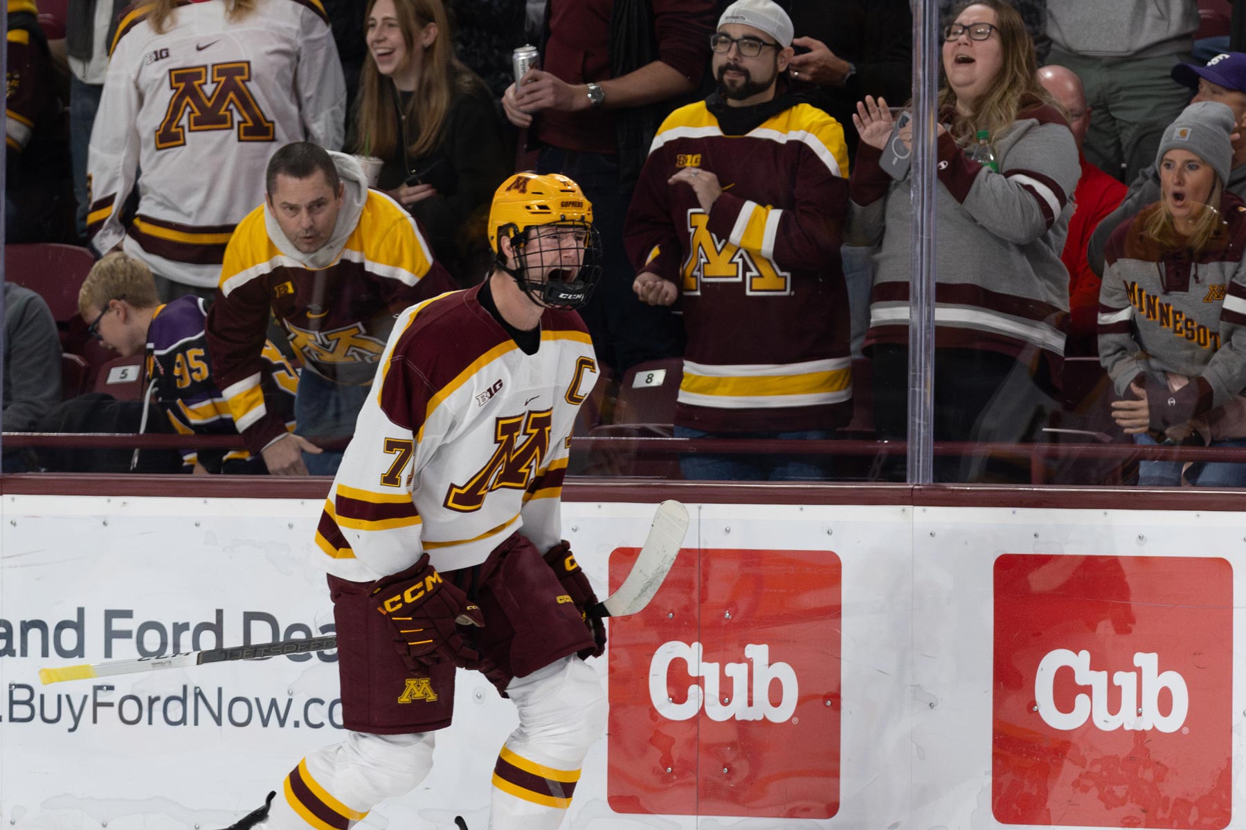 Ryan Chesley celebrates his goal