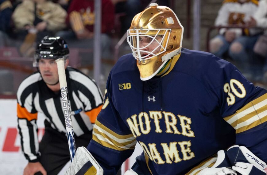 Owen Say shuts down Minnesota giving up just 1 goal in their series clinching win. Photo by Craig Cotner.