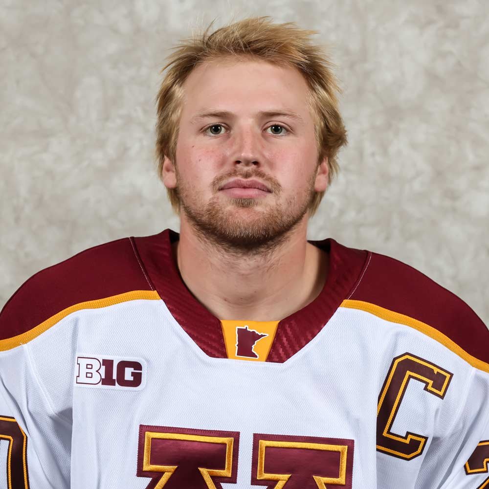 Luke Mittelstadt. Photo by Jerod Ringwald of Gopher Sports.