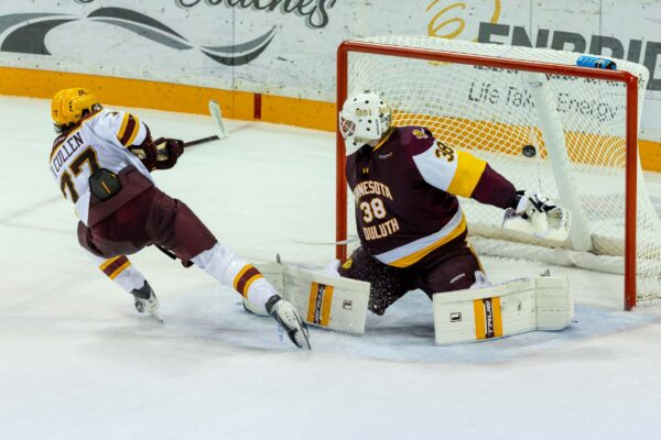 Wyatt Cullen scores in the shootout. Photo by Craig Cotner