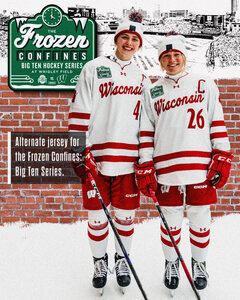 womens 1 20250103 wisconsin badgers fronzen confines big ten hockey series alternate special jerseys wrigley field chicago outdoor games mens womens